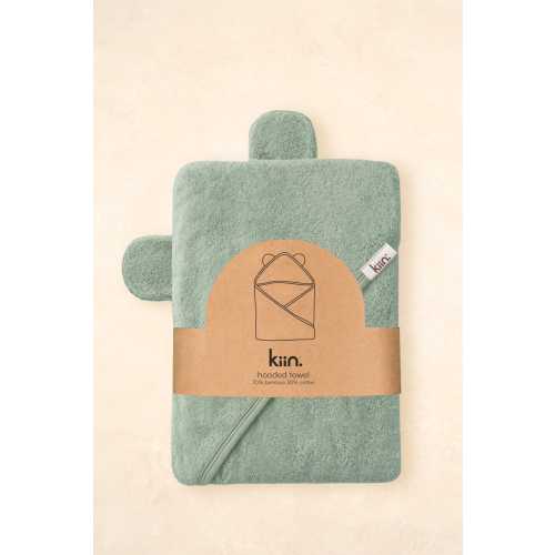 Hooded Towel - Sage