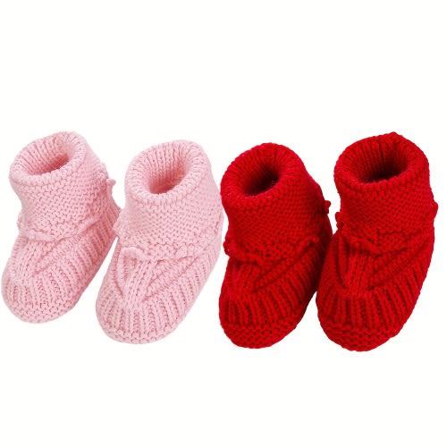 2Pairs/Pack 0.0-39.37ft Baby Knit Socks Solid Crochet Walking Socks Ins Cream White Color Short Ankle Socks for Infant Boys Clothing Birthday Gift