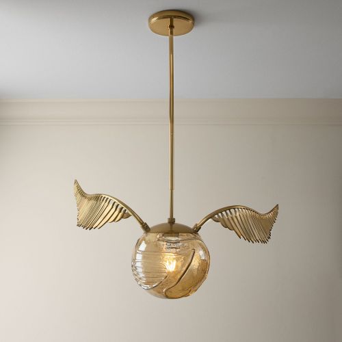 Harry Potter™ Golden Snitch™ Glass Globe Pendant