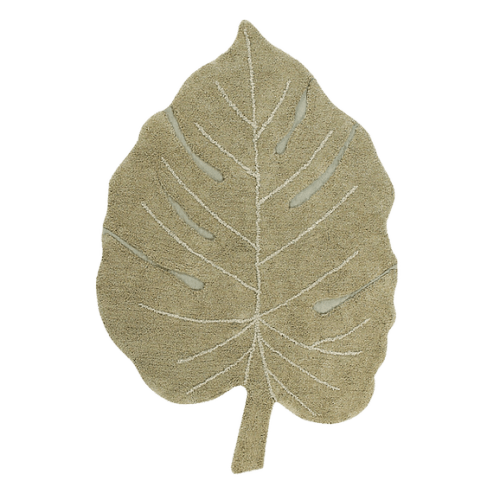 Jungle Leaf Washable Rug | Eco Friendly Kids Room Rugs