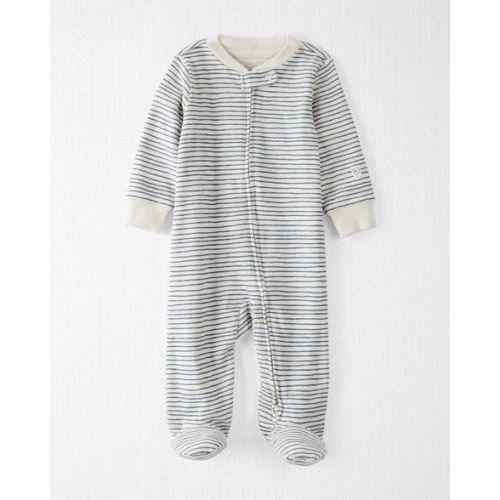 Baby Organic Cotton Sleep & Play Pajamas in Stripes - Little Planet | Carter's