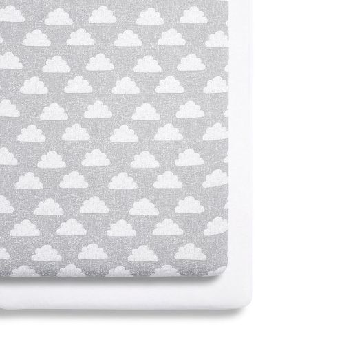 Snuz Twin Pack Sheets - Crib Cloud