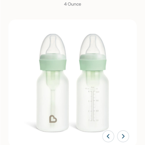 Bond® Silicone Glass Bottle 4oz or 8oz, 2pk | Munchkin