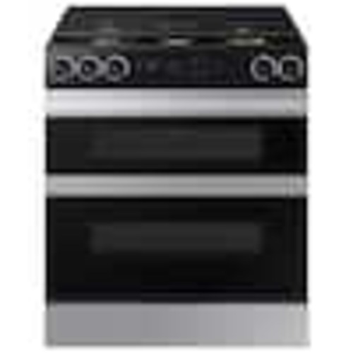 Samsung 30 in. Bespoke Smart 5-Burner Slide-In Gas Range in Stainless Steel with Flex Duo NSG6DG8550SR