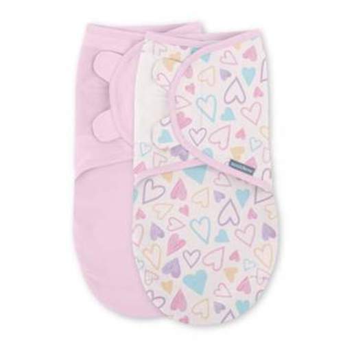 The Peanutshell Swaddle Wrap - Pink Floral Stars - M/L 3pk: Cotton, Solid Pattern, Swaddle Blankets : Target