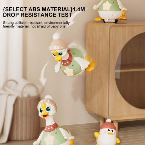 Opehuo Tummy Time Duck Toy,Baby Musical Duck Toy Dancing Walking Tummy Time Toys Light Up,Baby Toys 6-12 Months,Swinging Ducks Tummy Time Toys,Crawling Toys,Baby Birthday Educational Toys