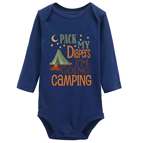 Snagminio Pack Diaper Going Camping Cute Bodysuit Girl boy Infant Toddler Baby Clothes Creeper