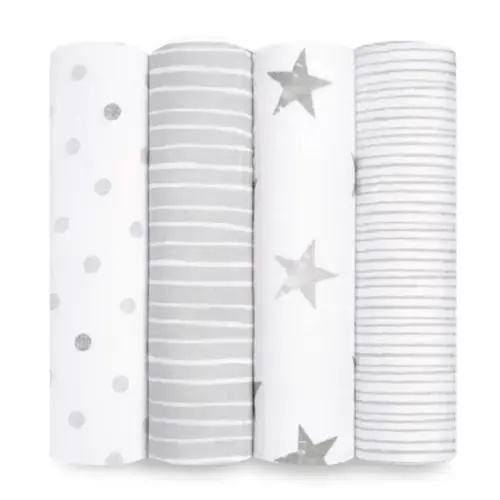 Dusty Cotton Muslin Swaddle 4pk | aden + anais