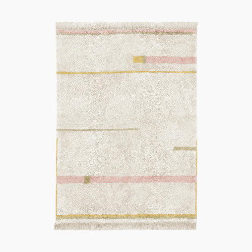 Lorena Canals Lanes Washable Rug - Vintage Nude, 4' 7" X 6' 7"