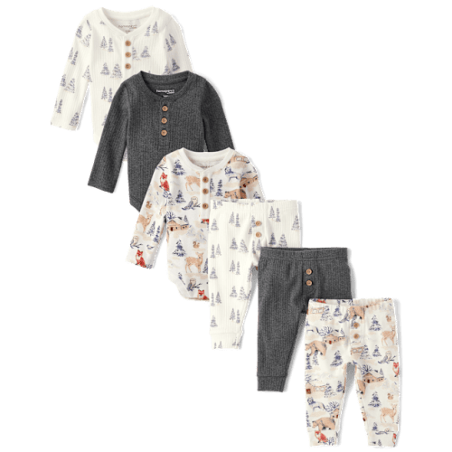 Baby Boys Forest 6-Piece Outfit Set - Homegrown by Gymboree - Multi