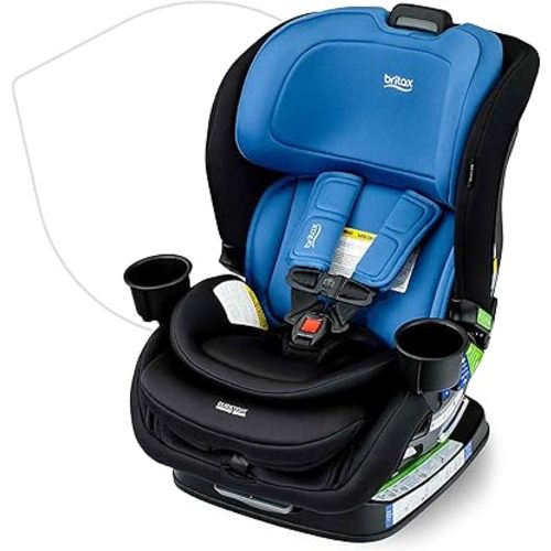 Britax Poplar Convertible Car Seat, 2-in-1 Car Seat with Slim 17-Inch Design, ClickTight Technology, Cobalt Onyx