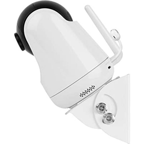 Uogw Baby Monitor Mount - Compatible with VAVA Baby Monitor Camera VA-IH006/VA-IH009/Hipp, Adjustable Angle Wall Mount Bracket, Aluminum Alloy Material (White)