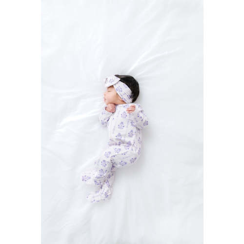 God is With You Floral PJ Footed Onesie Bamboo – Holy Pals