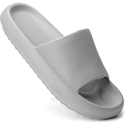 Happy Lily Shower Shoes Men & Women Non Slip, Supper Soft Open Toe House Slippers Shower Sandals, Bedroom Slippers for Women and Men