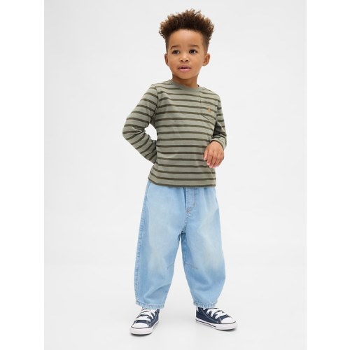 Baby & Toddler Pull-on Barrel Jeans