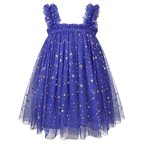 AGQT Baby Girls Tulle Tutu Dress Birthday Party Tulle Babydoll Dresses Size 9M-4T