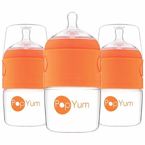 PopYum 5 oz Anti-Colic Formula Making/Mixing/Dispenser Baby Bottles, 3-Pack - 5 Ounce (Pack of 3)