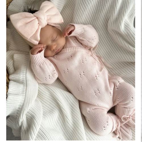 Pointelle Romper Baby Pink | Organic Cotton | The Honey and Bro Co – The Honey and Bro Co.