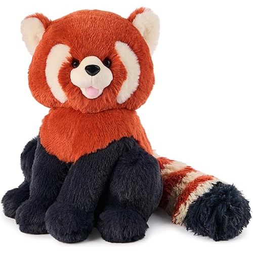 GUND Cedar Red Panda Plush, Premium Red Panda Stuffed Animals for Ages 1 and Up, Orange/Blue, 10”