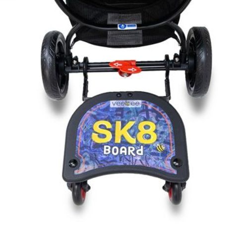 Valco Baby Sk8 Board Stroller Attachment, Large Skate Board Themed Stroller Attachment for Older Children & Toddlers - Compatible with Many Strollers