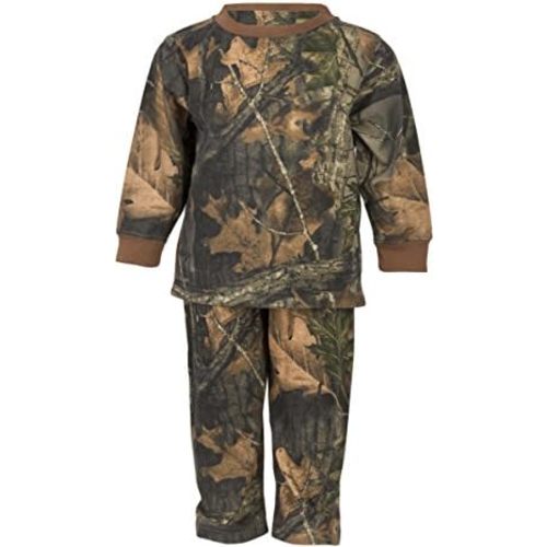 TrailCrest by Treel Infant - Toddler Cotton Camo Long Sleeve T-Shirt and Long Pants Set