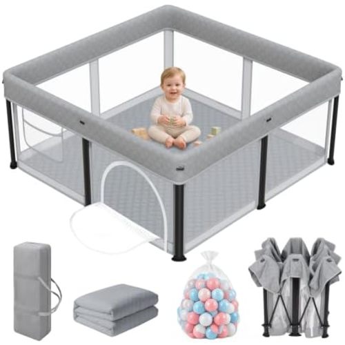 Taleco Gear Foldable Baby Play Pen with Mat