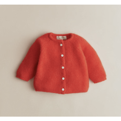 Petit Sezane Gaspard Cardigan (Red - 6M)