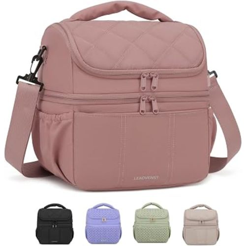 Breastmilk Cooler Bag, 12L Double Deck with Detachable Divider
