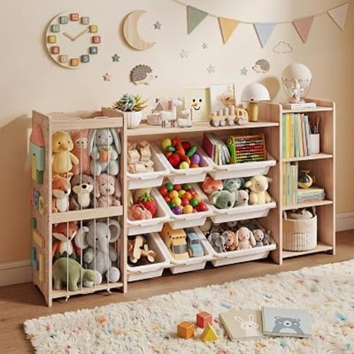 GITAWUSA Kids Toy Storage Organizer & Bookshelf & Stuffed Animal Storage