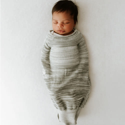 Grey Swaddle Sleep Sack - Large (12-18 pounds)