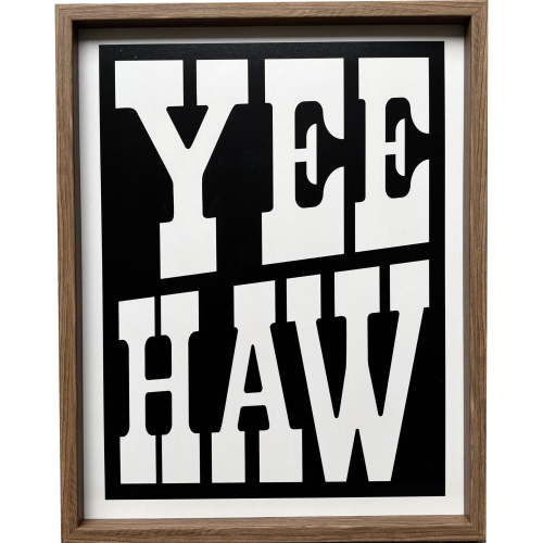 TEX YEEHAW FRAMED ART