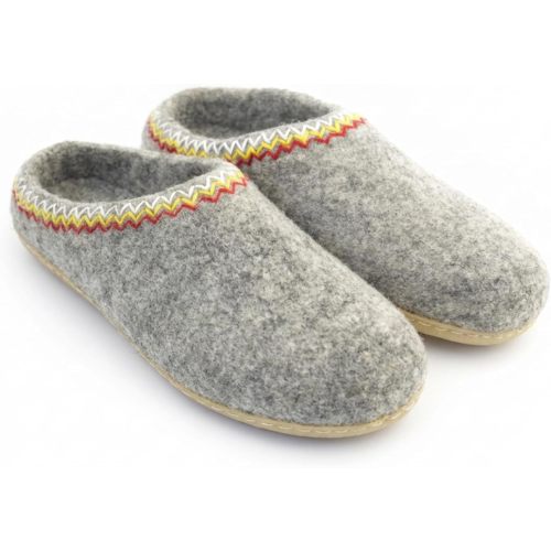 Glaciart One Felted Slippers for Women & Men – 100% Wool Slippers, Organic Boiled Wool House Slippers Indoor