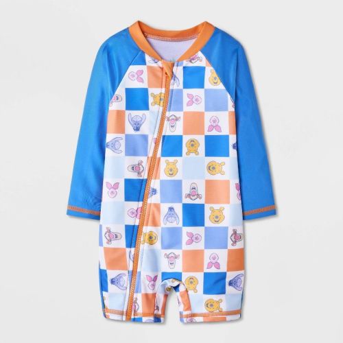 Baby Boys' Pooh One Piece Swimsuits - Blue 3M