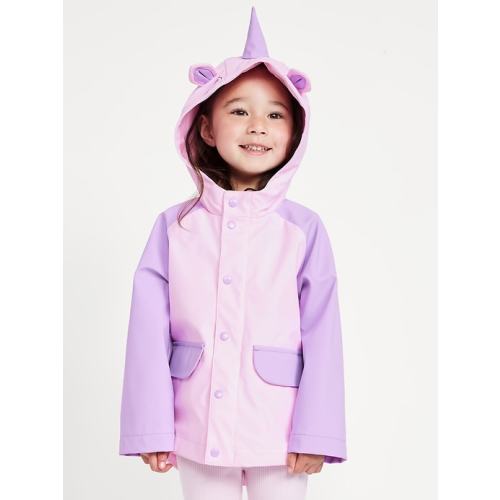 Water-Resistant Critter Hooded Jacket for Toddler Girls