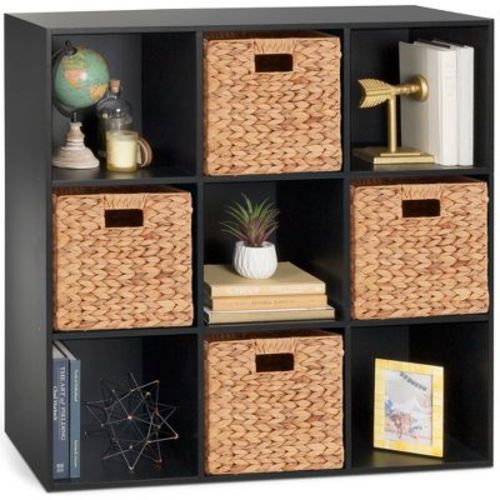 Best Choice Products 9-Cube Bookshelf, 11in Display Storage Compartment Organizer w/ 3 Removable Back Panels