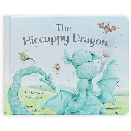 Jellycat The Hiccupy Dragon Book