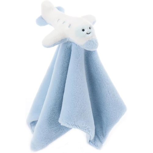 Apricot Lamb Comfort Plane Soft Loveys for Babies, 14x14 Inches