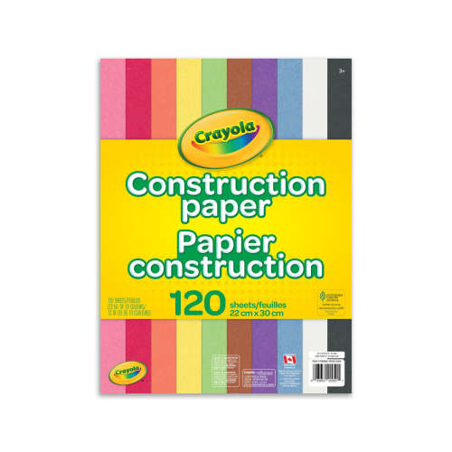 Crayola Construction Paper - 10 Colours - 120 Sheets