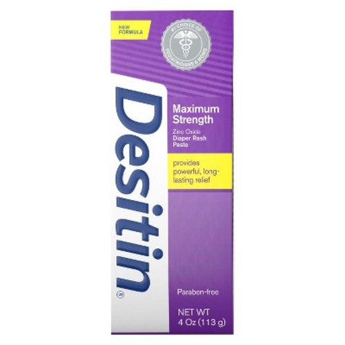 Desitin Maximum Strength Baby Diaper Rash Cream with Zinc Oxide - 4oz
