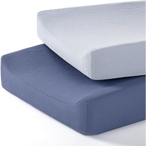 lulumoon Baby Changing Pad Cover: Muslin Diaper Changing Table Pad Cover - Changing Pad Sheets for Girls Boys