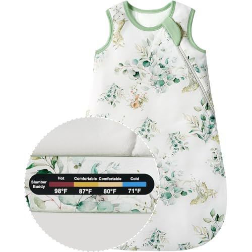 Baby Bamboo Sleep Sack, 70% Rayon Made from Bamboo 30% Cotton 1.0 TOG Infant Wearable Blanket