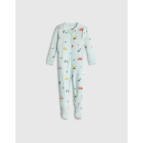 100% Organic Cotton Footie Pajama in Vehicles