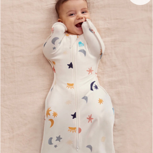 Swaddle Up™ 1.0 TOG Organic Cotton Buff Lunar