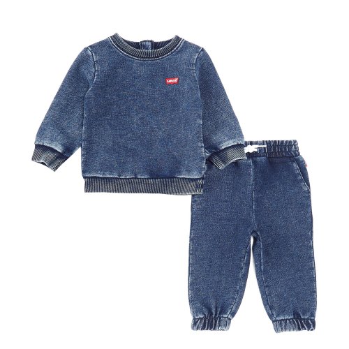 Levi's Levi's® Baby Boys 3-24 Months Long Sleeve French Terry Sweatshirt & Matching Jogger Pants Set