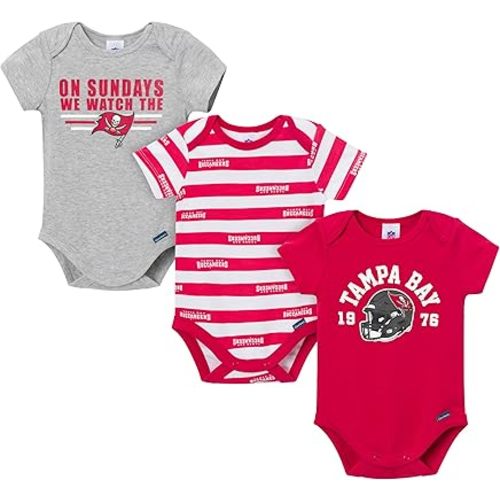 Gerber NFL baby-boys Nfl 3-pack Onesie Bodysuit