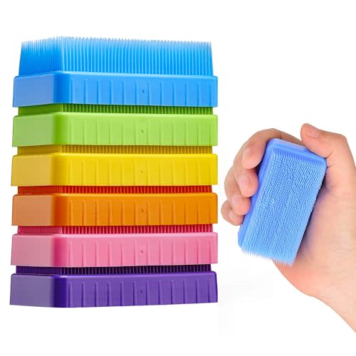 Special Supplies Sensory Brush Therapressure Therapy Brush for Occupational and Sensory Brushing, Stimulating, Calming Tools for Kids and Adults, Soft Flexible Bristles, Latex Free (Colored 6-Pack)