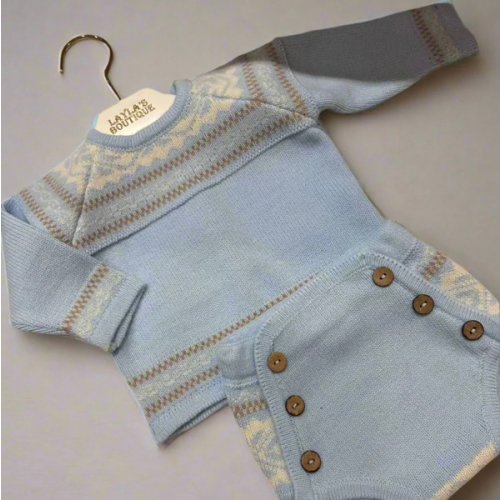 Boy's Baby Blue Sweater Set – Layla's Boutique