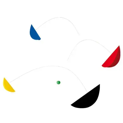 Life & Thread mobile, large, colourful