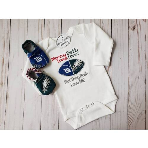 House Divided Embroidered Bodysuit and Matching Booties