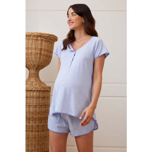Pima Maternity Shorts Set